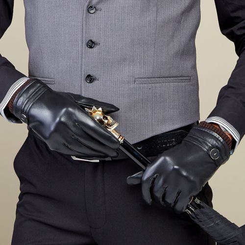 Gants pour homme en peau de mouton - Ref 2782467