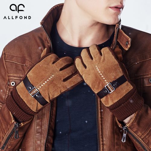 Gants pour homme ALLFOND en peau de porc - Ref 2782531