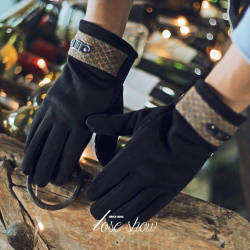 Gants pour homme en velours - Ref 2782585