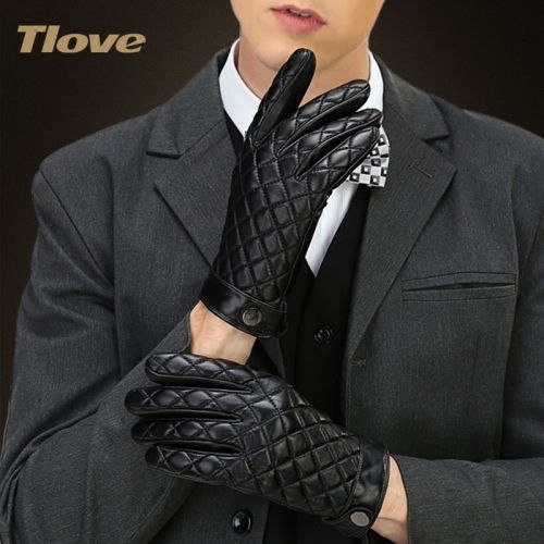 Gants pour homme TLOVE en peau de mouton - Ref 2782631