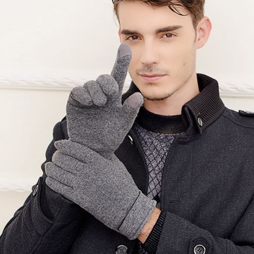 Gants pour homme en Laine Cachemire - Ref 2782640