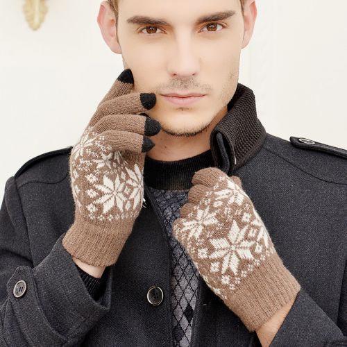 Gants pour homme en Laine Cachemire - Ref 2782641