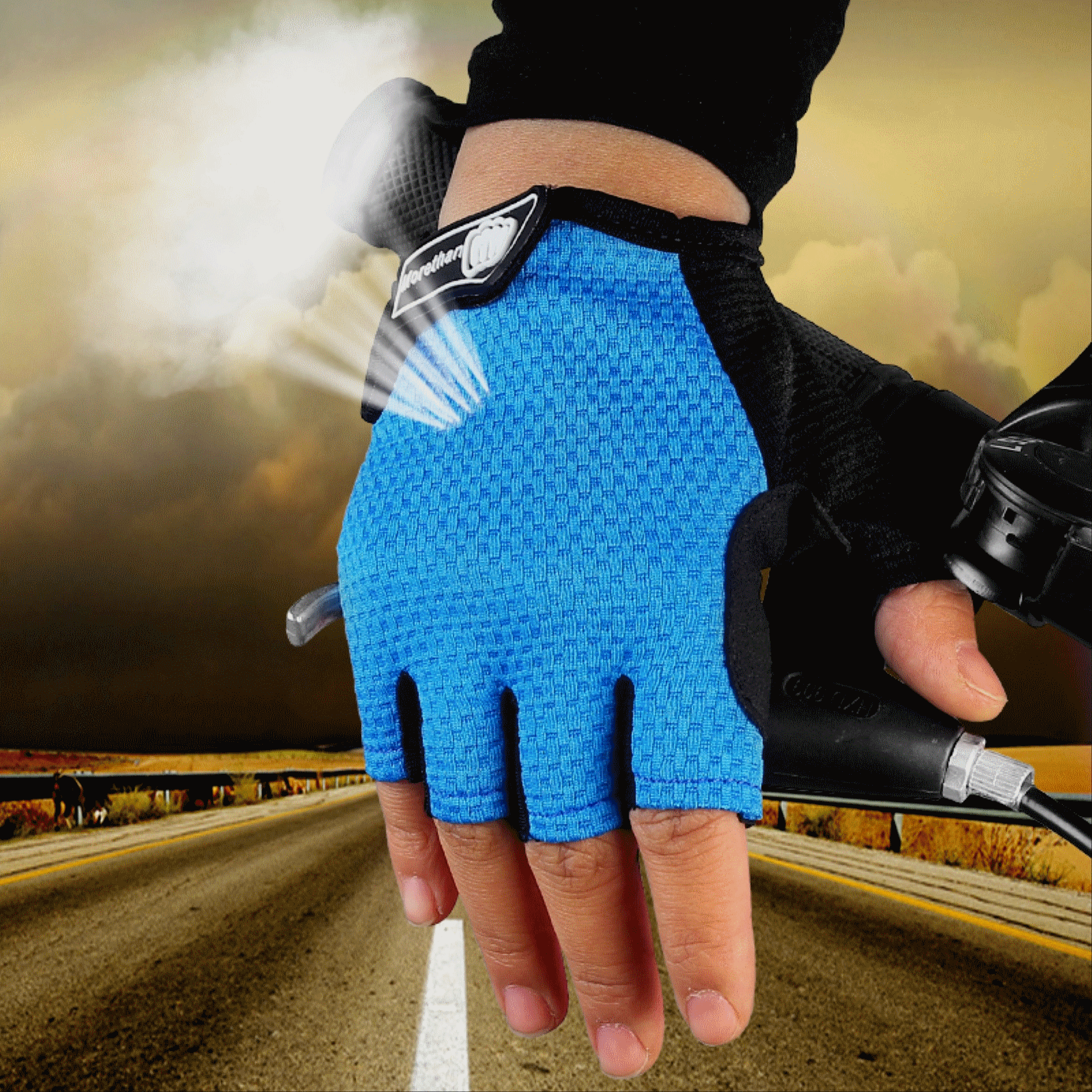 Gants pour vélo mixte - Ref 2249206