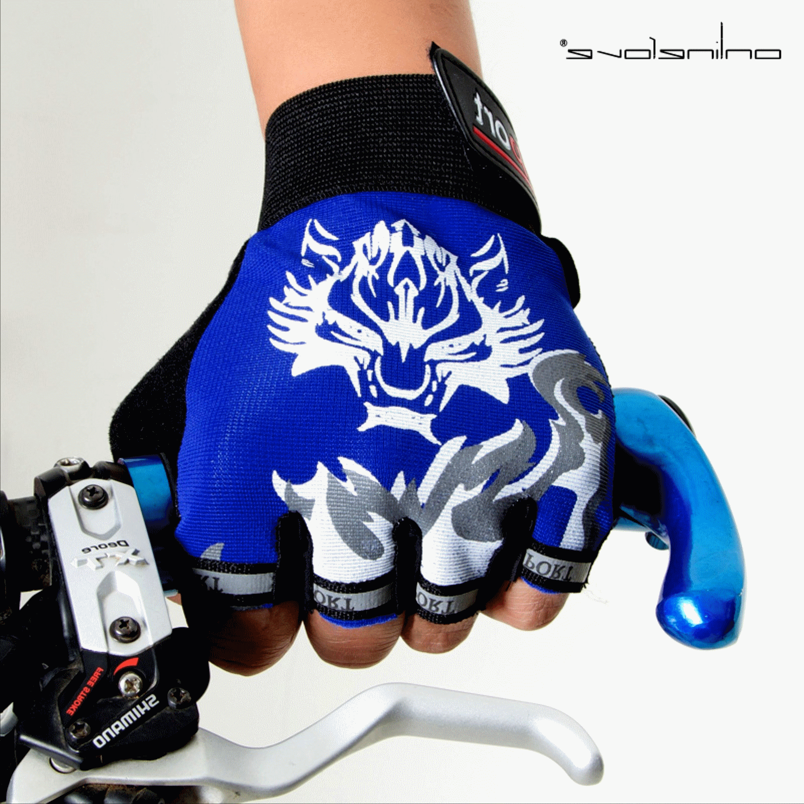 Gants pour vélo mixte ONLINELOVE - Ref 2250835