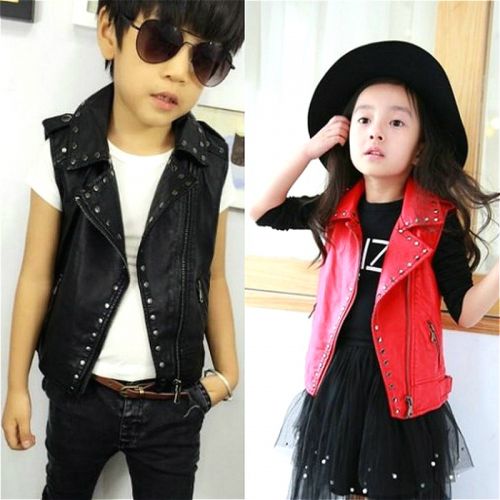 Gilet enfant en cuir - Ref 2069147