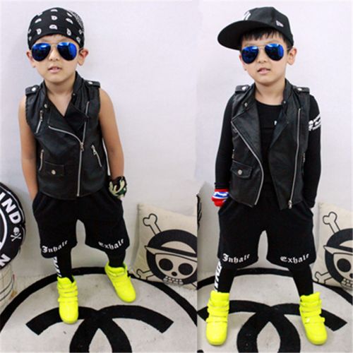 Gilet enfant en cuir - Ref 2069398