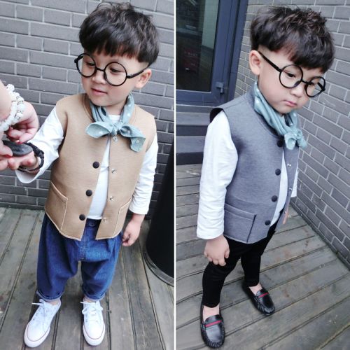 Gilet enfant MMY-MJ en Toile de coton - Ref 2070501