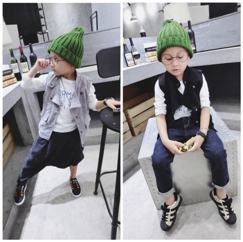 Gilet enfant en velours côtelé - Ref 2070567