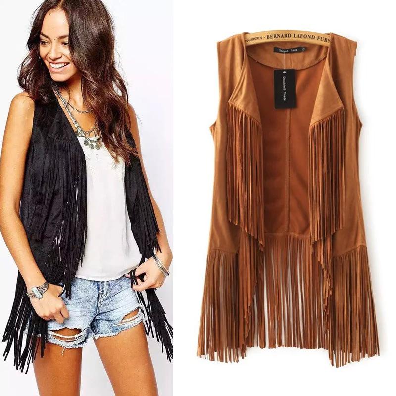 Gilet femme en Peau de daim - Ref 3316440