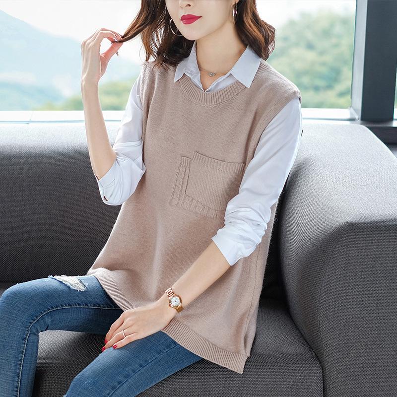 Gilet femme MANTEAU BLANC en Tricot - Ref 3316506