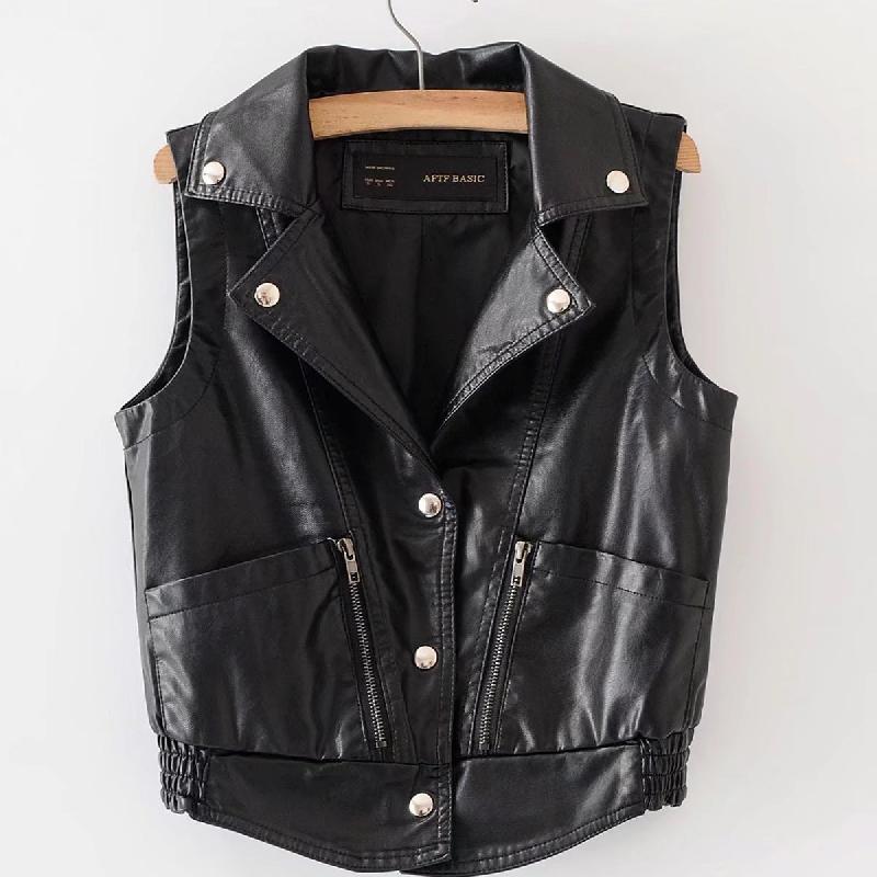 Gilet femme en Cuir PU - Ref 3318156