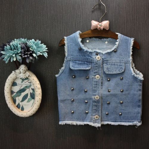 Gilet fille en toile - Ref 2070827