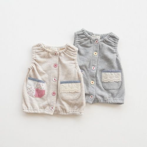 Gilet fille en coton - Ref 2071387