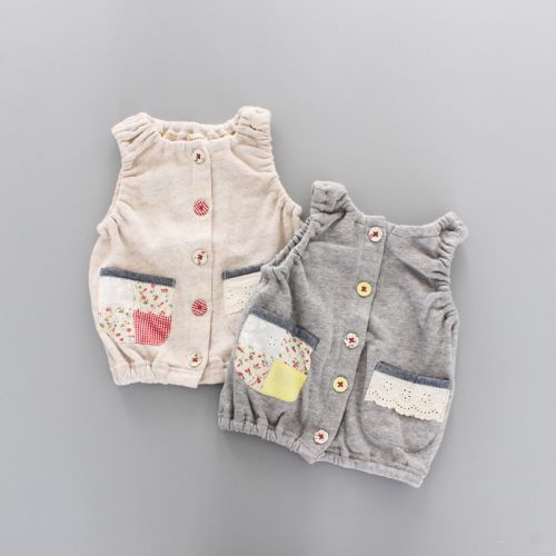 Gilet fille en coton - Ref 2071449