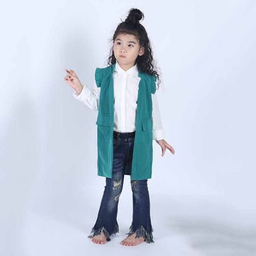 Gilet fille en Toile de coton - Ref 2071606