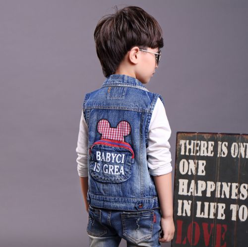 Gilet garçon en toile - Ref 2067335