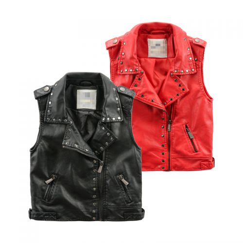 Gilet garçon DUDUJIA en cuir - Ref 2067450