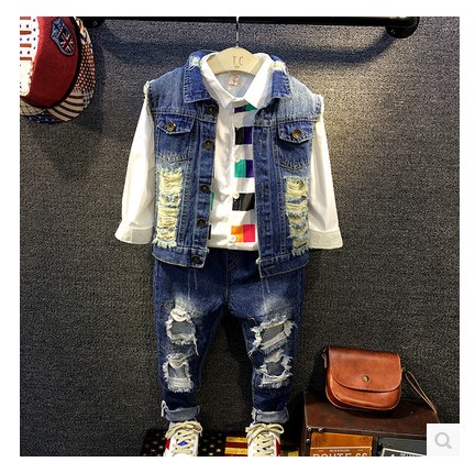 Gilet garçon en toile - Ref 2067494