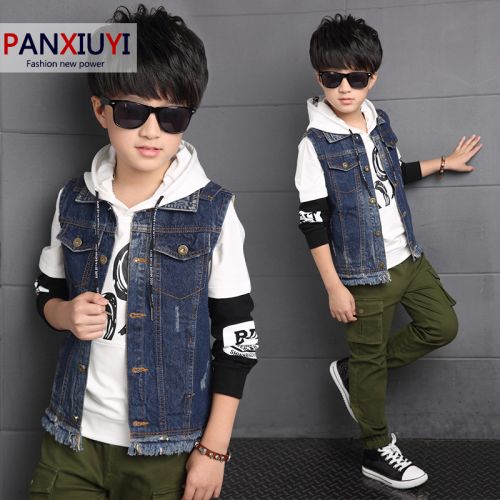 Gilet garçon PANXIUYI en Toile de coton - Ref 2067802