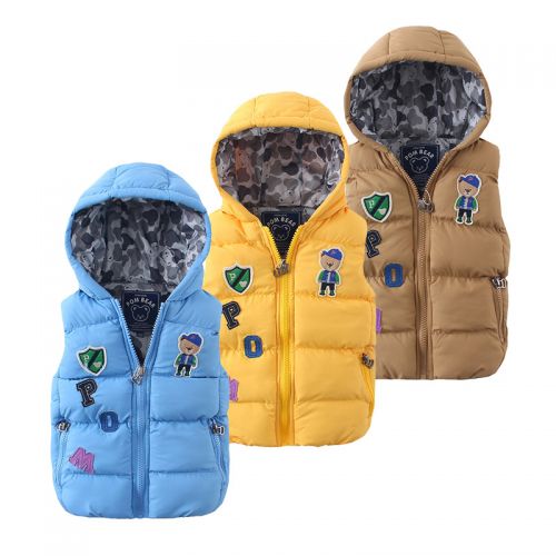 Gilet garçon POM BEAR en mélange - Ref 2067848