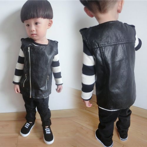 Gilet garçon en cuir - Ref 2067860