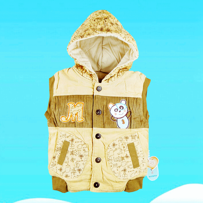 Gilet garçon en velours côtelé - Ref 2067867