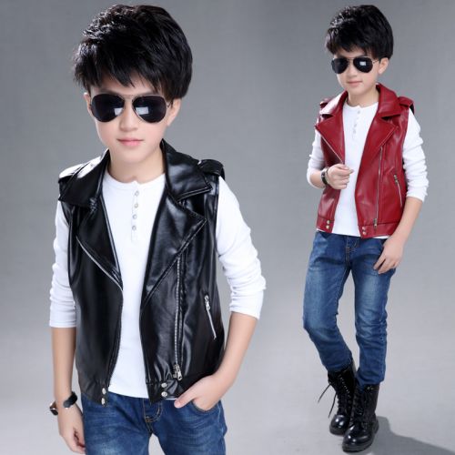 Gilet garçon ...... en cuir - Ref 2068016