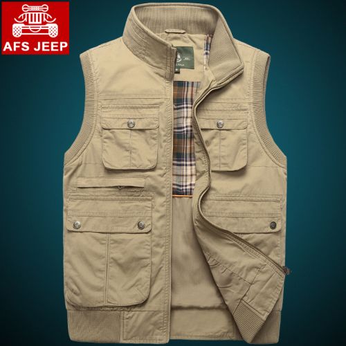  Gilet hiver sans manche homme AFS JEEP en coton - Ref 603443