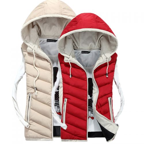  Gilet hiver sans manche uniGenre en polyester - Ref 603494