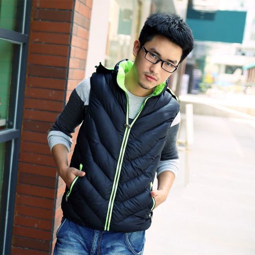 Gilet hiver sans manche homme en nylon - Ref 603574