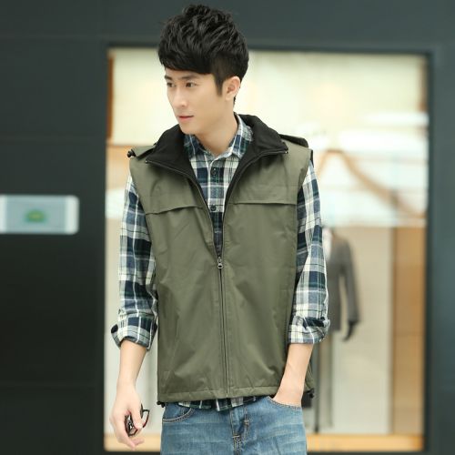  Gilet hiver sans manche uniGenre en polyester - Ref 603639