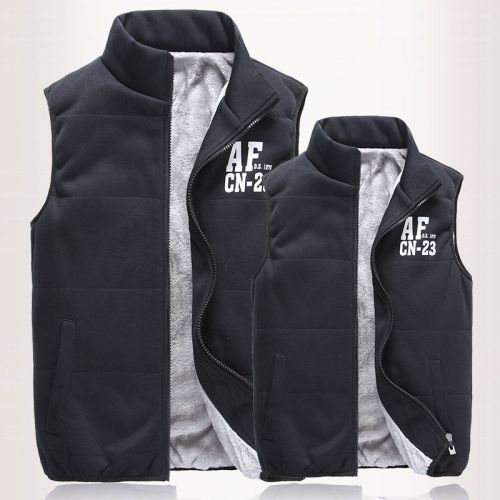  Gilet hiver sans manche uniGenre en coton - Ref 604258