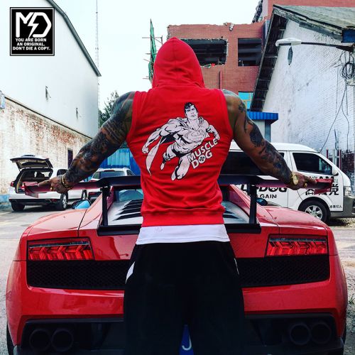  Gilet hiver sans manche uniGenre MUSCLE DOG en coton - Ref 604614