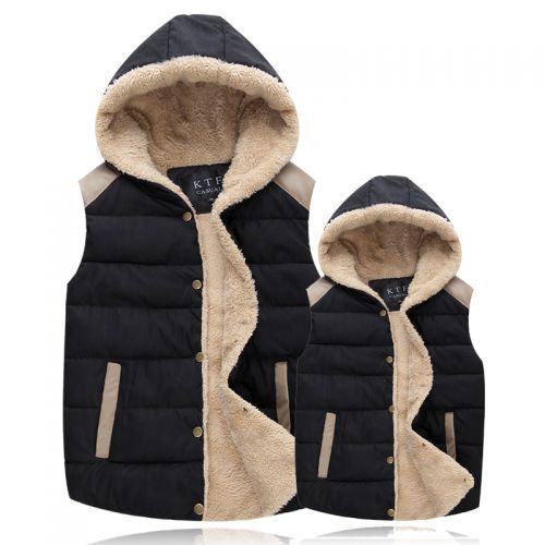  Gilet hiver sans manche uniGenre en coton - Ref 605146