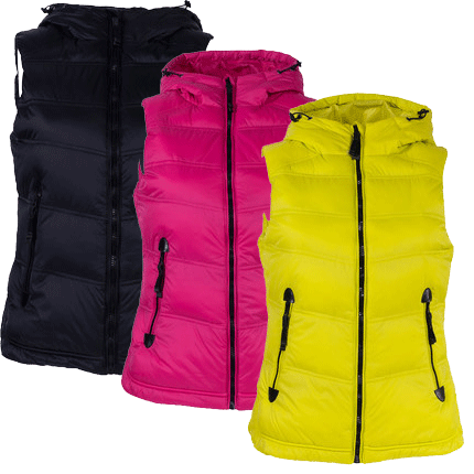 Gilet hiver sans manche femme en nylon - Ref 605689
