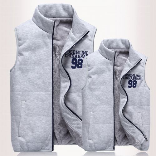  Gilet hiver sans manche uniGenre en coton - Ref 605784