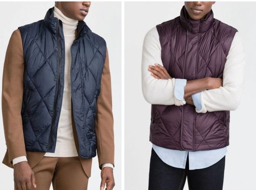 Gilet hiver sans manche homme ZA veste de coton - pelucheux - Ref 606024