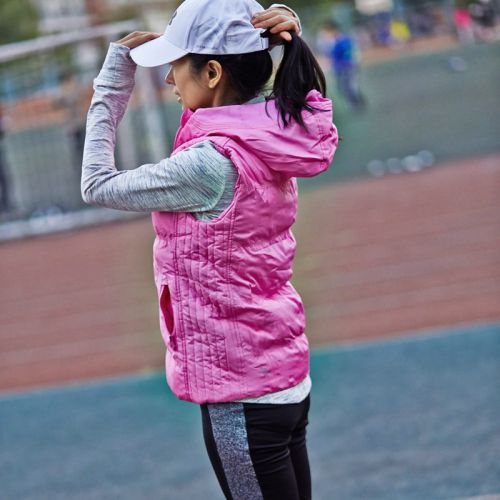  Gilet hiver sans manche femme en nylon - Ref 606214