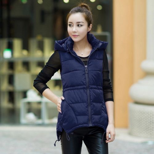 Gilet hiver sans manche femme en nylon - Ref 606754