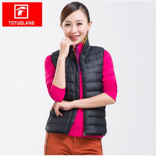 Gilet hiver sans manche femme TOTUOLANG en polyester - Ref 607007