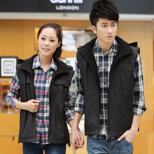  Gilet hiver sans manche uniGenre en polyester - Ref 608835