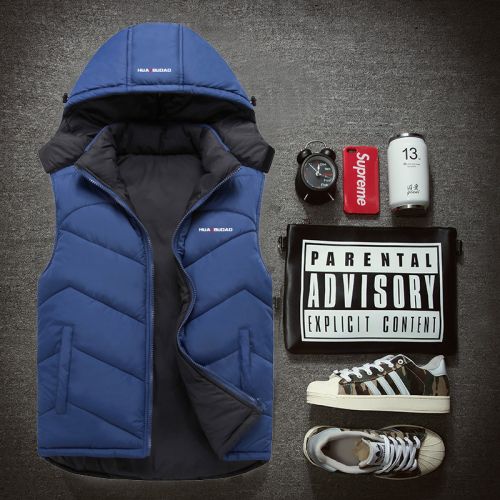Gilet hiver sans manche homme HUAYIBUDAO en nylon - Ref 608863