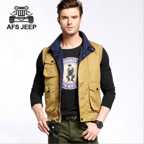 Gilet hiver sans manche homme AFS JEEP en coton - Ref 608898