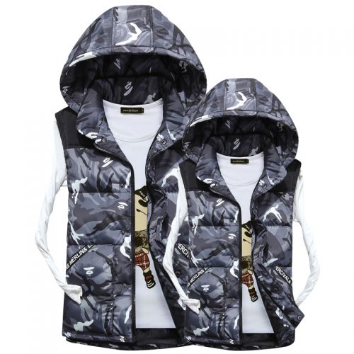 Gilet hiver sans manche uniGenre en coton - Ref 608905