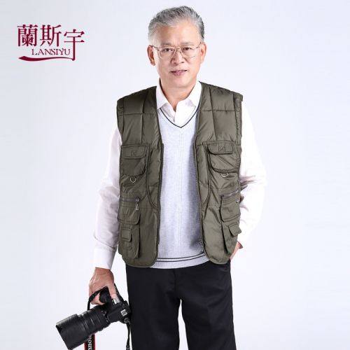 Gilet hiver sans manche homme en coton - Ref 608983