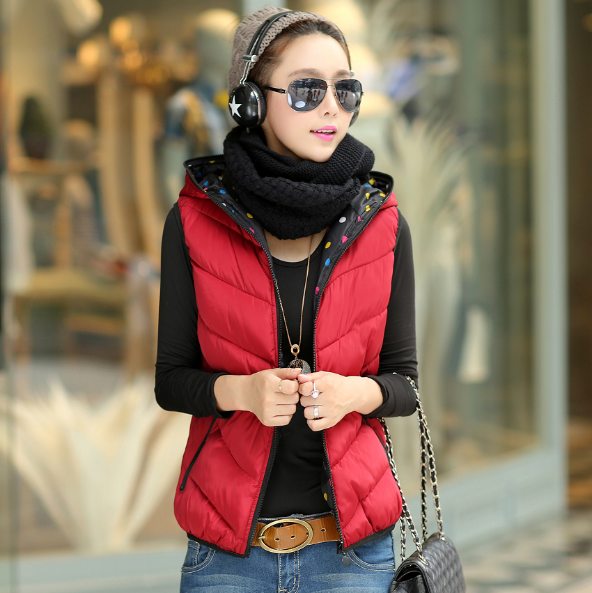 Gilet hiver sans manche Porter des deux côtés en polyester - Ref 609718