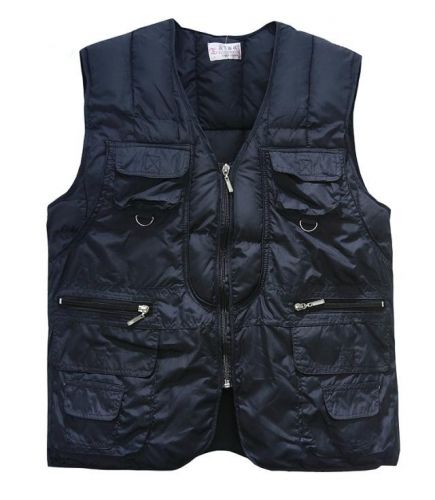 Gilet hiver sans manche homme Multi-gilet de poche en coton - Ref 609744
