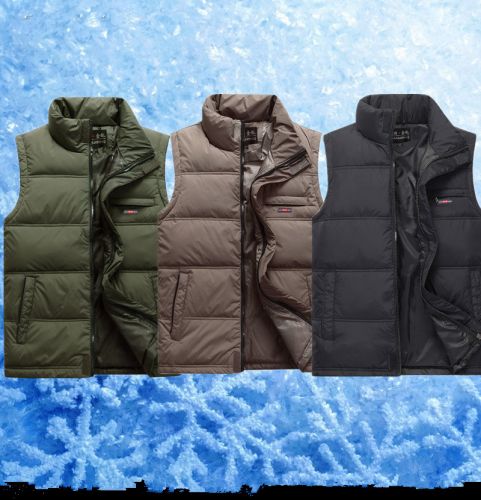 Gilet hiver sans manche homme en coton - Ref 609869