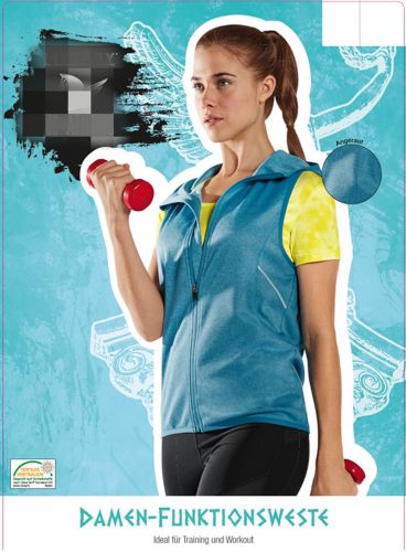 Gilet hiver sans manche femme CRIVIT en polyester - Ref 609917