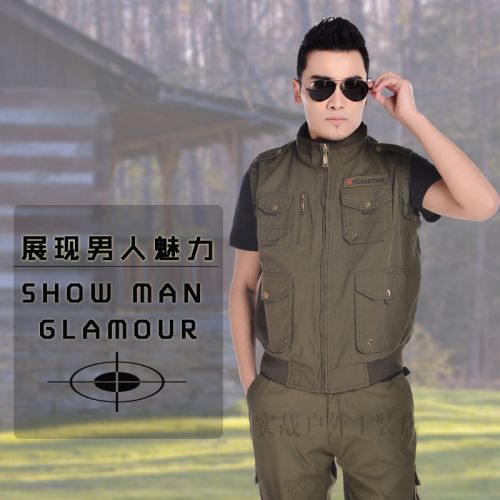  Gilet hiver sans manche homme gilet uni en coton - Ref 609930